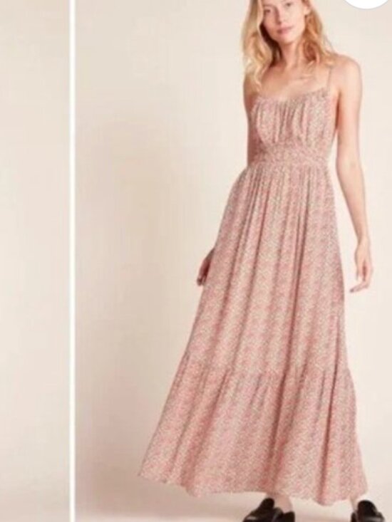 Birds Of Paradise Dresses & Skirts - Trovata Birds of Paradis Ditsy Floral Smocked Strapless Maxi Dress